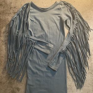 Stretch Bodycon Cowgirl/ Western Fringe Dress